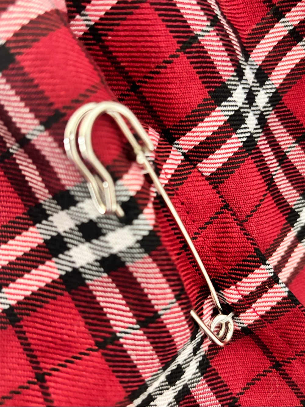 Spirit Red Plaid Pleated Mini Skirt - Picture 4 of 5